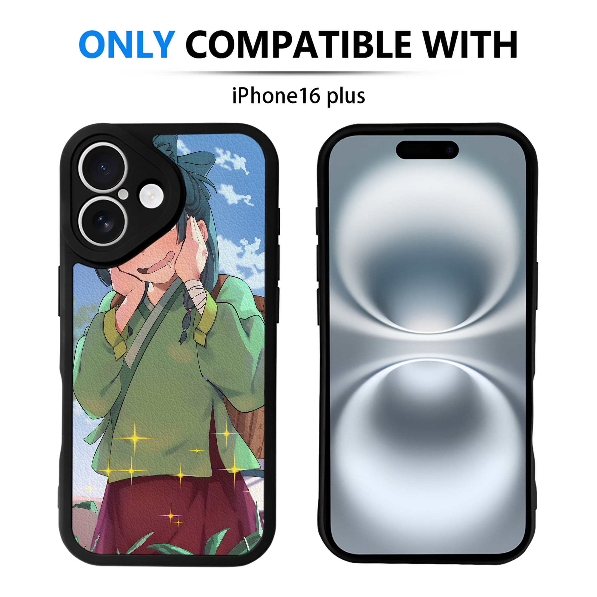 （画像用） 薬屋のひとりごと The Apothecary Diaries 【iPhone 16シリーズ対応】シリコンスマホケース（レザー調） 材質：シリコン